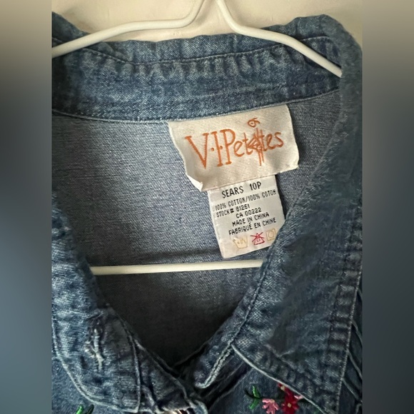 Vintage 100% cotton floral Jean dress - Picture 8 of 8